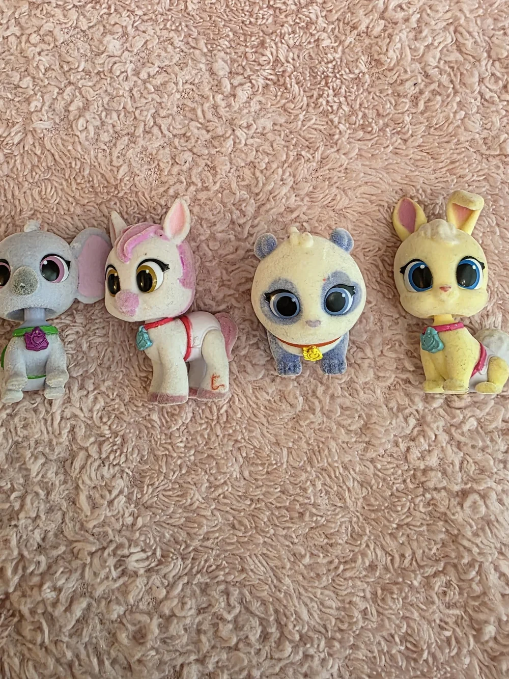 Disney Junior T.O.T.S. Lot Of 7 Flocked Fuzzy Figures Surprise Babies Nursery